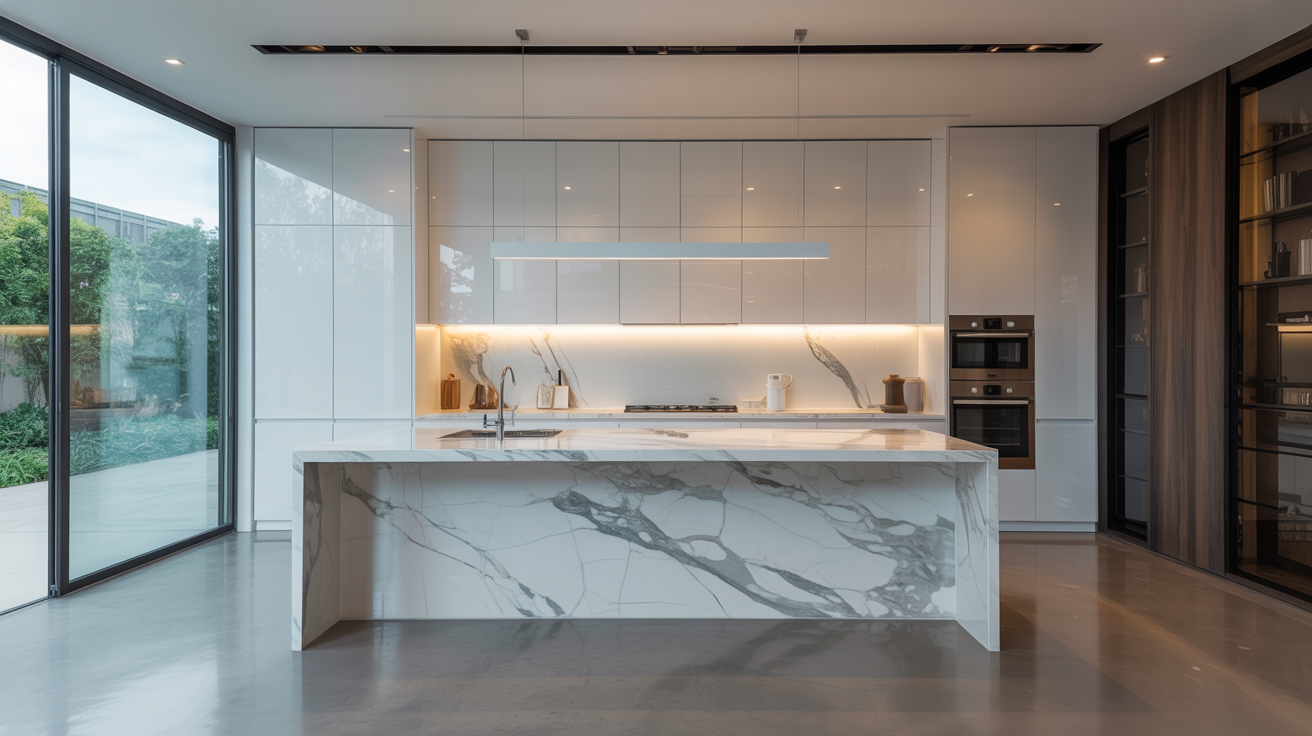 Luxury flush facade kitchen by Laturine LLC
